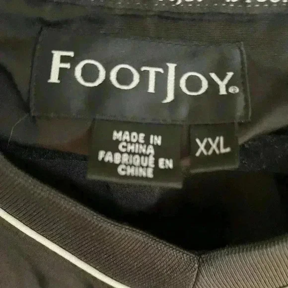 FJ  Foot Joy‎ Pullover Windbreaker Black VNeck Homestead Resort  XXL - Picture 5 of 9